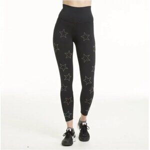 Beach Riot Soulcycle Star Studded High Rise Leggings Black Size Small